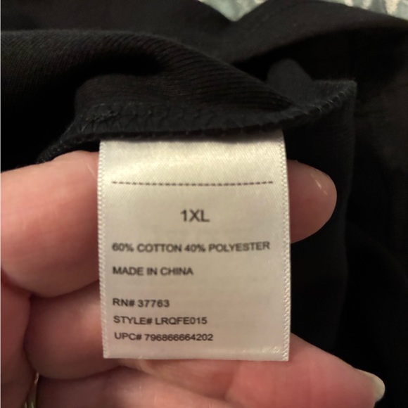 NWT Rafaella Women's Black Plus Size Short Sleeve Dress - Picture 4 of 8